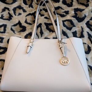 Michael Kors Cream Totes with Gold Accents, Never Used